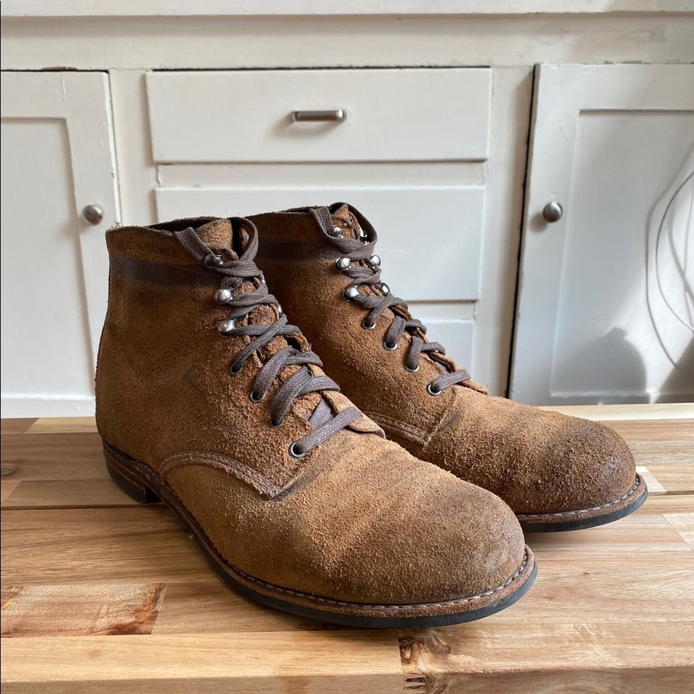 Wolverine 1000 Mile Boots Rough Out Waxy Brown